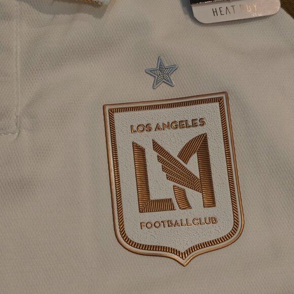 Adidas LAFC 25/26 Away Jersey Men's Size S Small White NWT Gold Soccer MLS - Picture 4 of 12